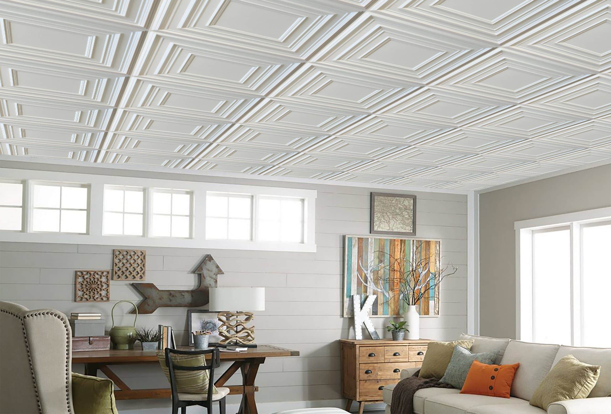 Ceiling Cladding Pattern Best Ceiling Tiles for Covering Popcorn Ceilings - Dundee Deco