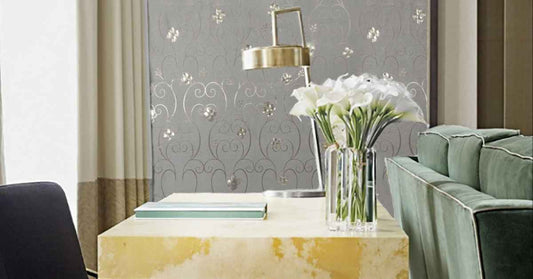 Neutral peel and stick wallpaper