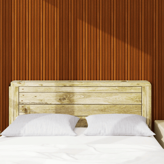 bedroom with 3d wall panel