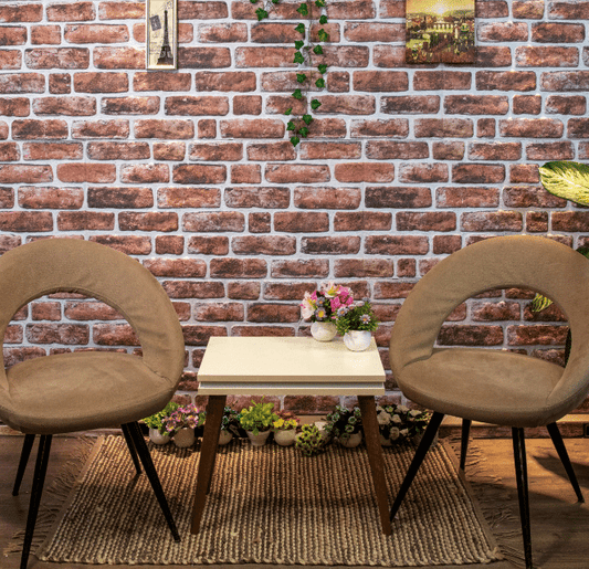 A home with installed Styrofoam 3D wall panels