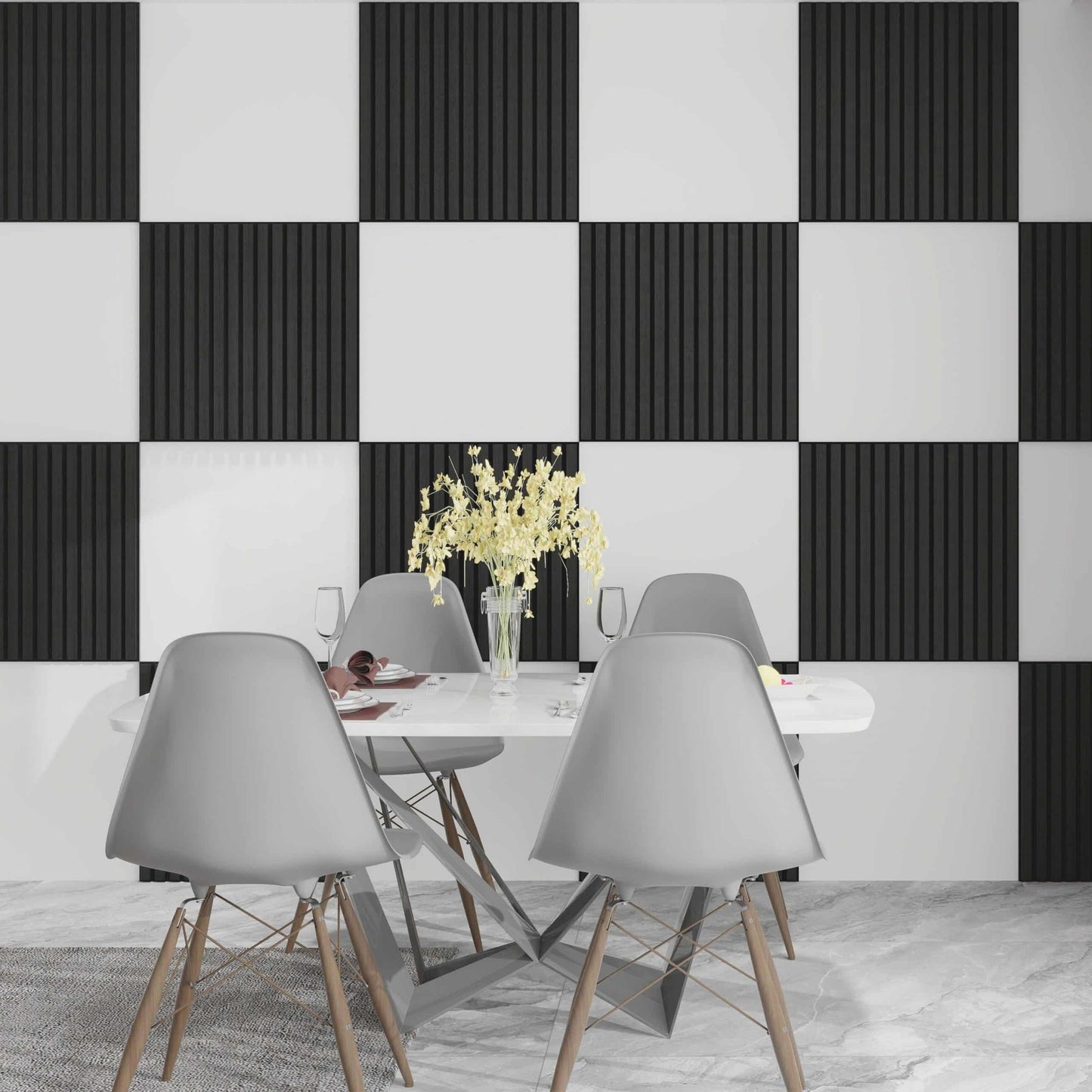 Acoustic panels Wood in Dark Brown