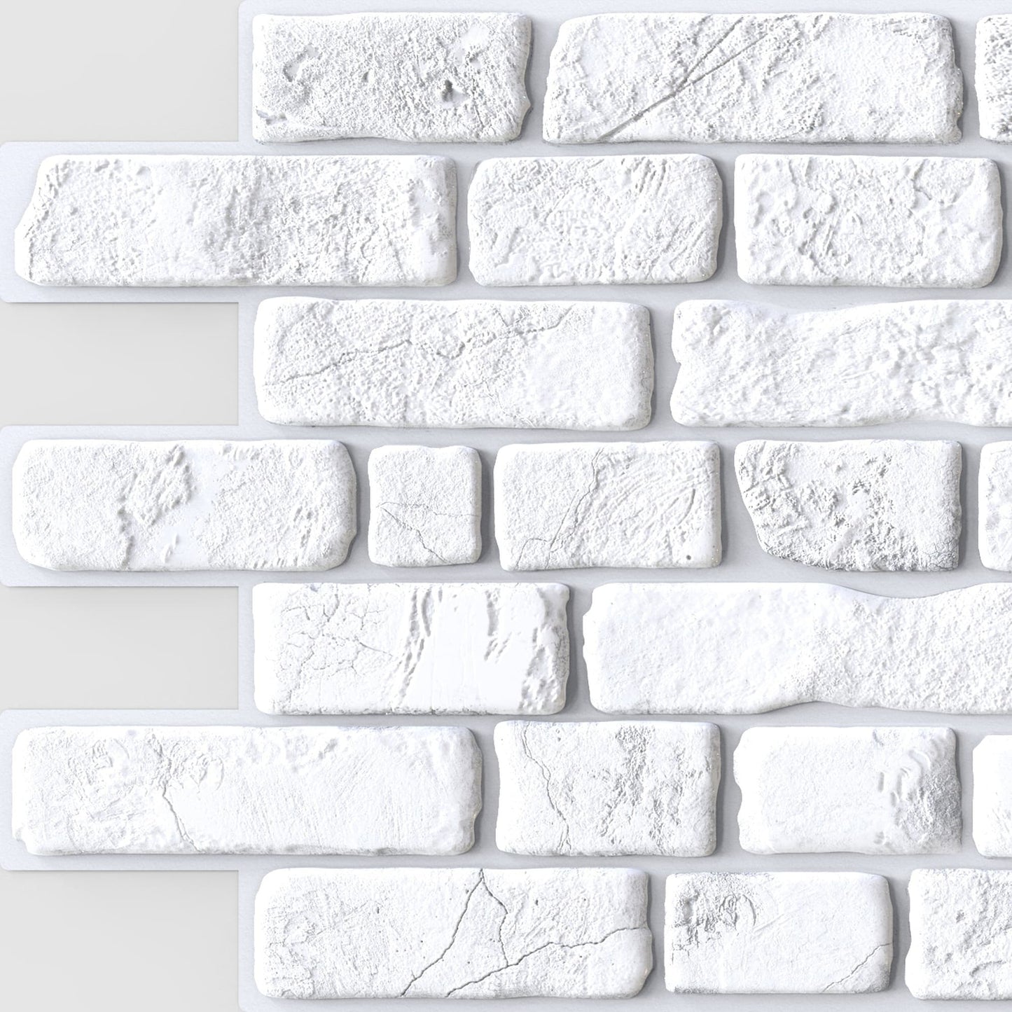 White Bricks 3D Wall Panels