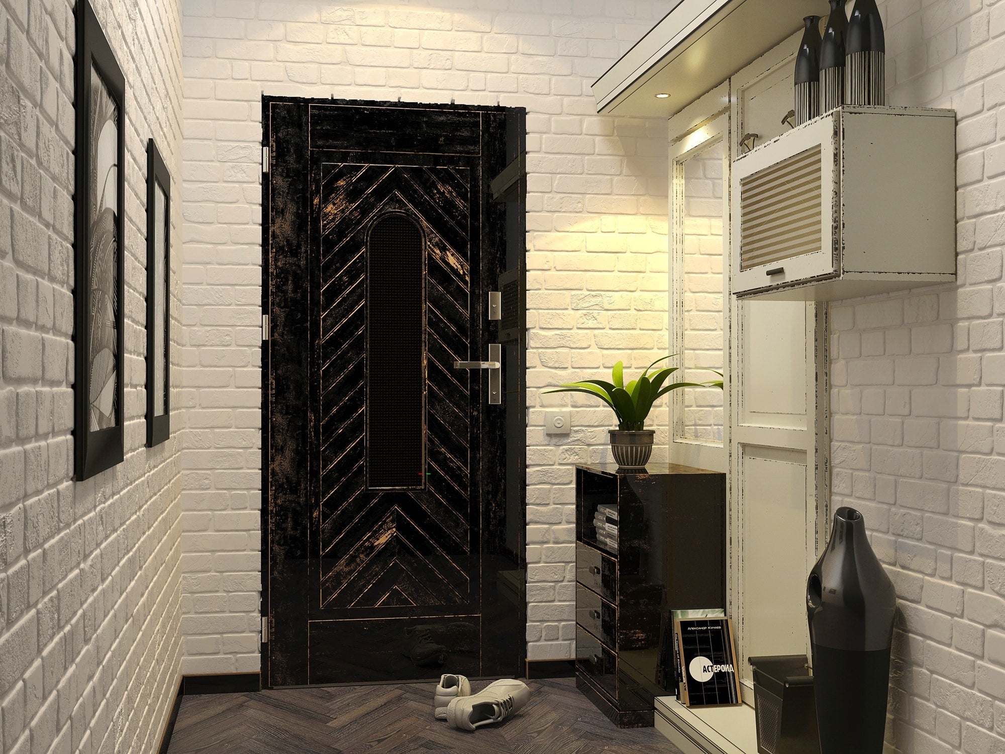 White Faux Bricks PVC 3D Wall Panel, 3.1 ft X 1.6 ft (95cm X 50cm), Interior Design Wall Paneling Decor, Total Coverage 5.1 sq. ft. (0.5 sq. m) each