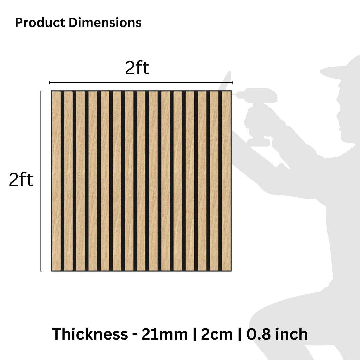 Acoustic panels Wood in Brown|Beige