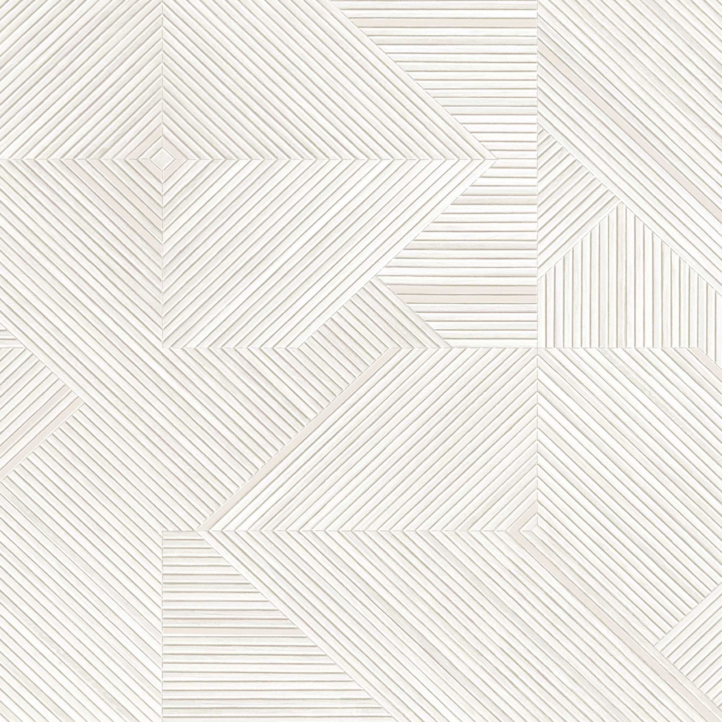 Textured Wallpaper Wood|Geometric in White