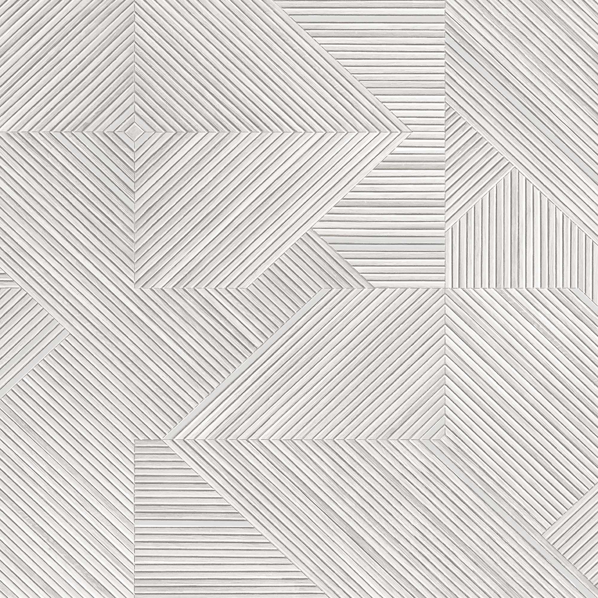 Textured Wallpaper Wood|Geometric in Grey