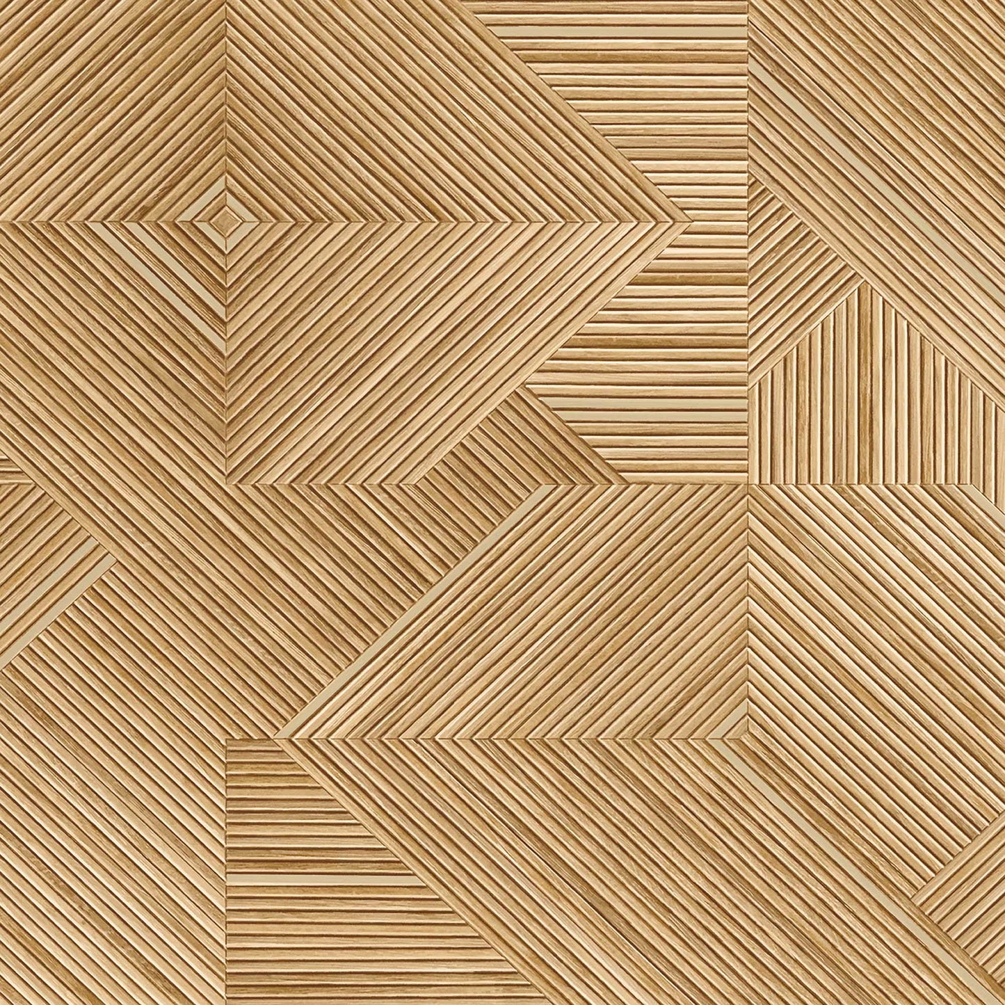 Textured Wallpaper Wood|Geometric in Brown|Yellow