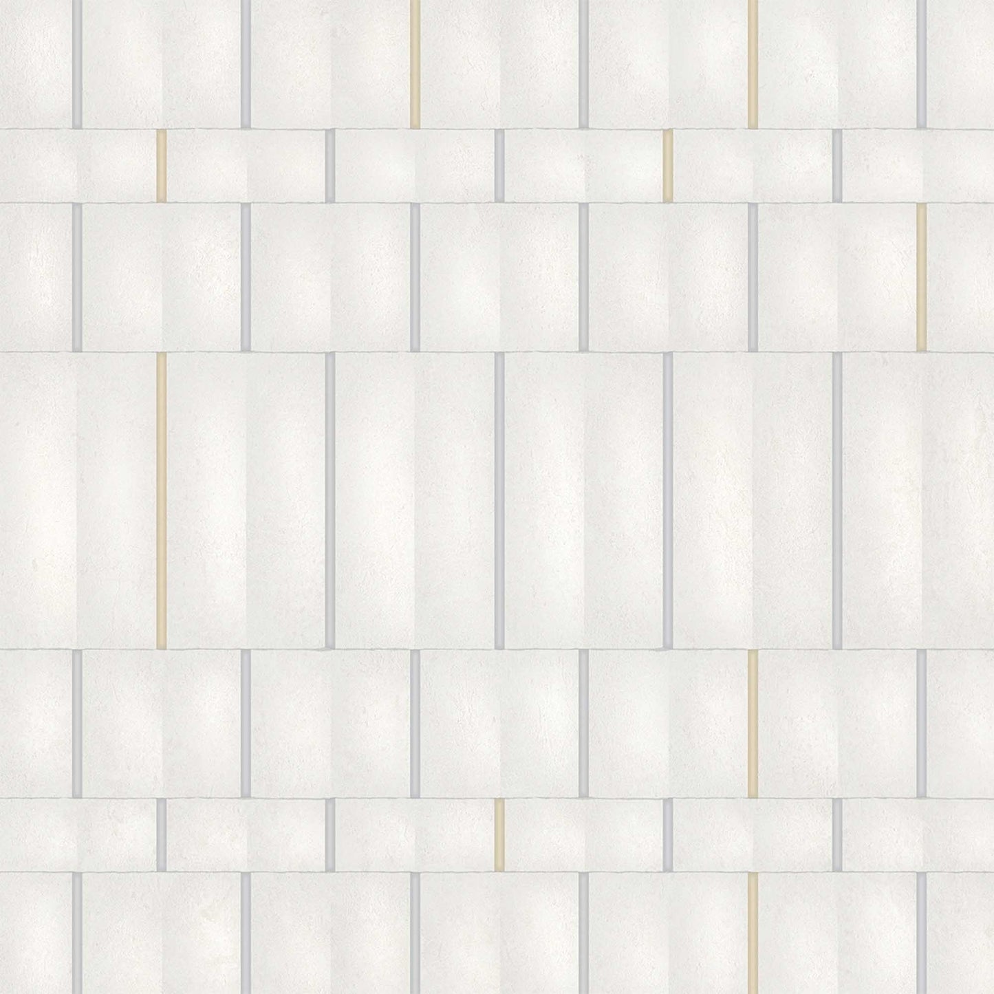 Textured Wallpaper Geometric in Alabaster
