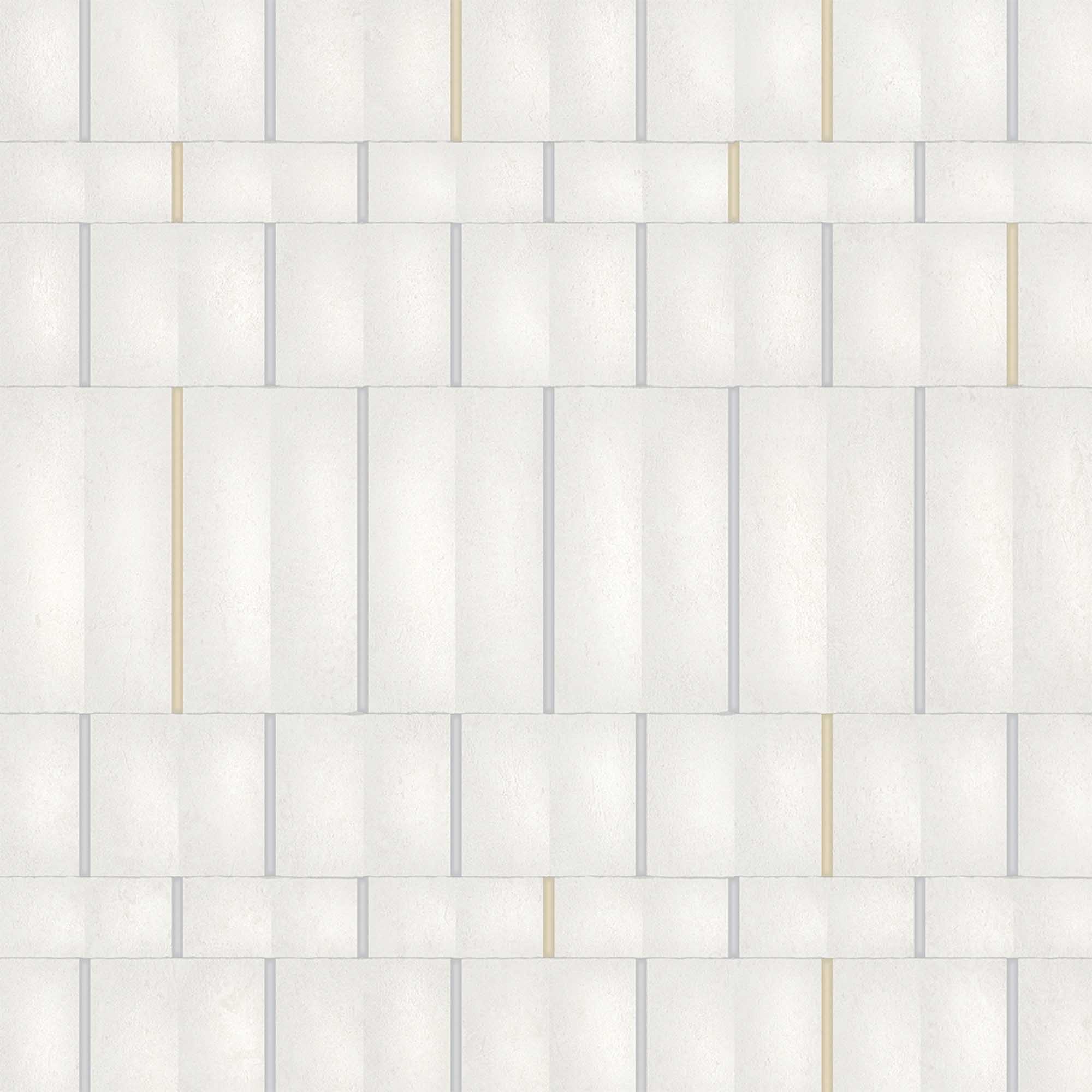 Textured Wallpaper Geometric in Alabaster