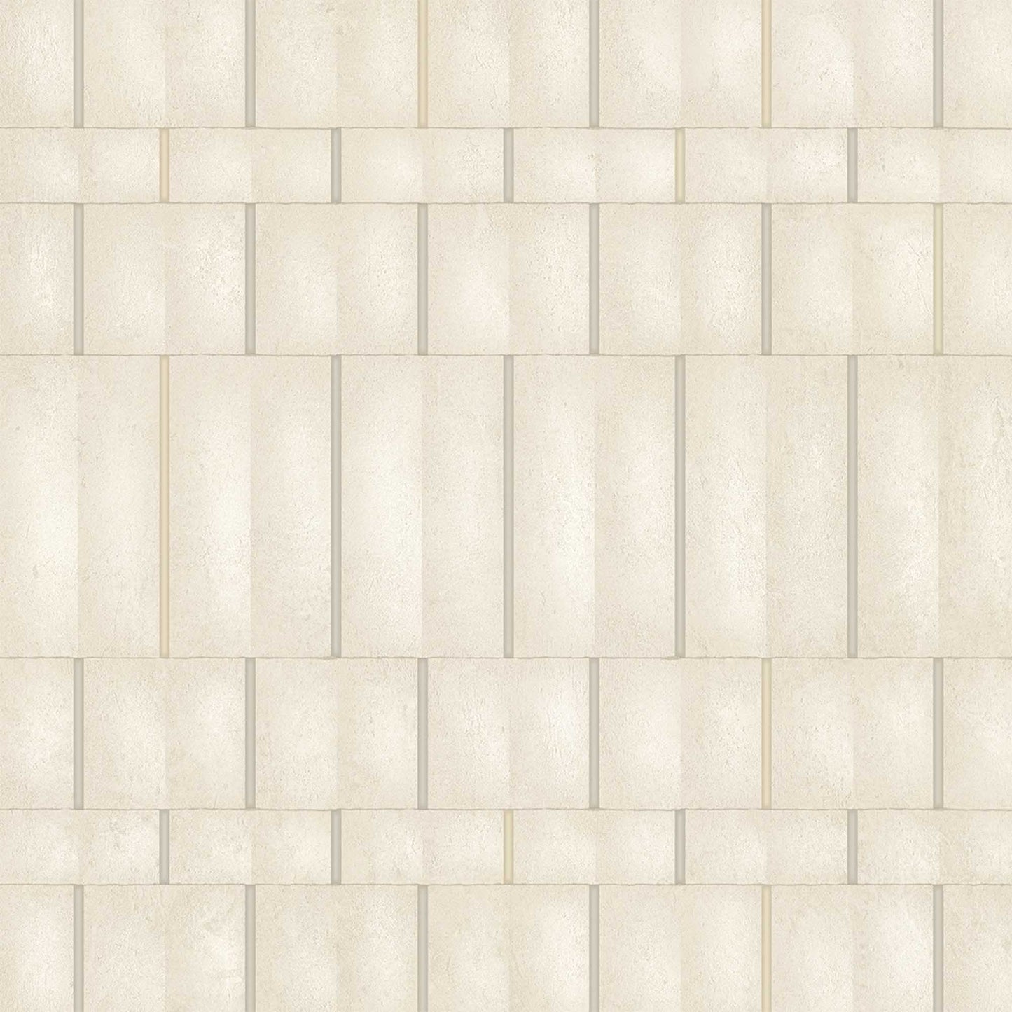 Textured Wallpaper Geometric in Ivory