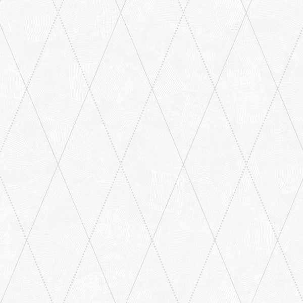 Textured Wallpaper Argyle|Rhombus|Geometric in White