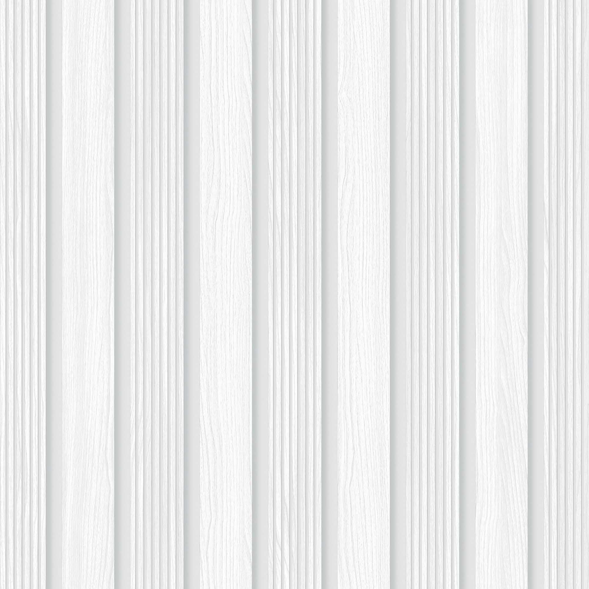 Textured Wallpaper Wood in White