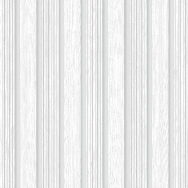 Textured Wallpaper Wood in White