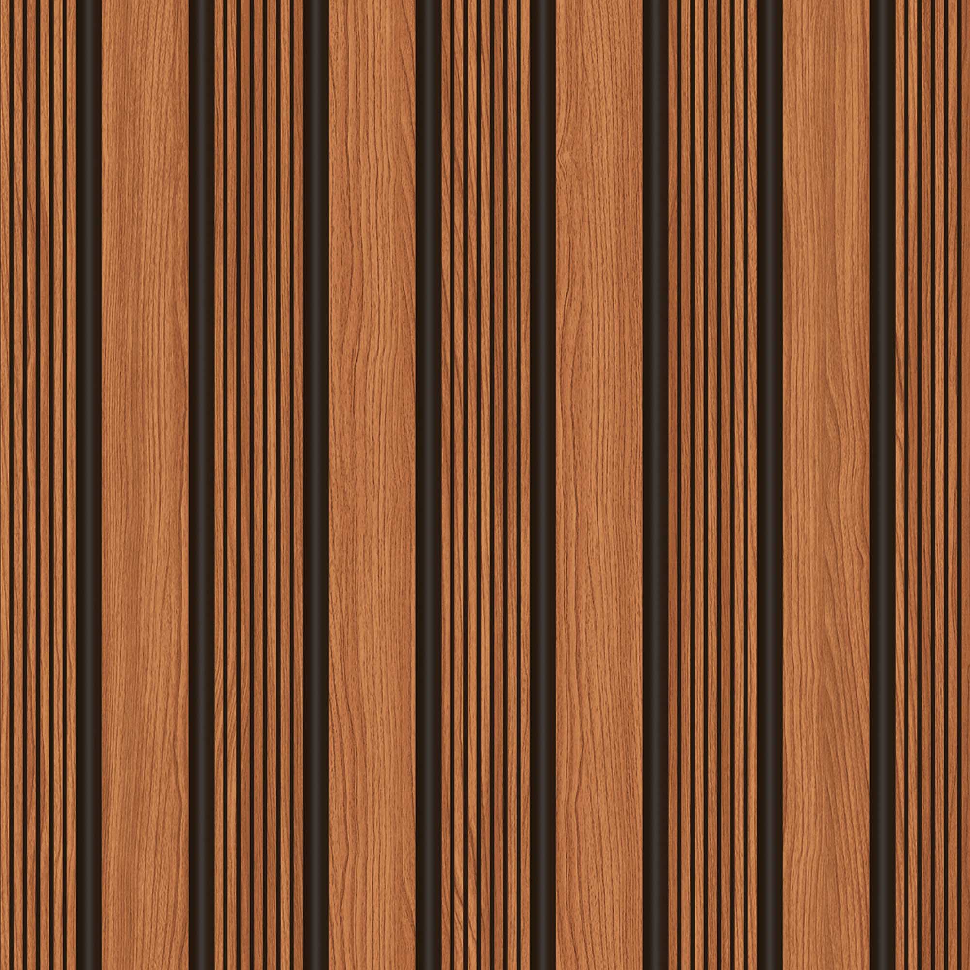 Textured Wallpaper Wood in Orange|Brown