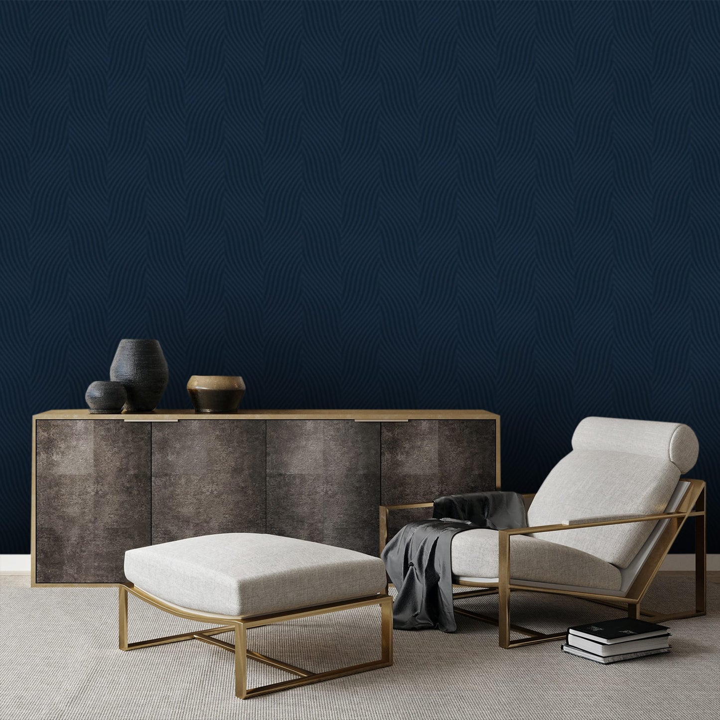 Textured Wallpaper Geometric|Abstract in Blue