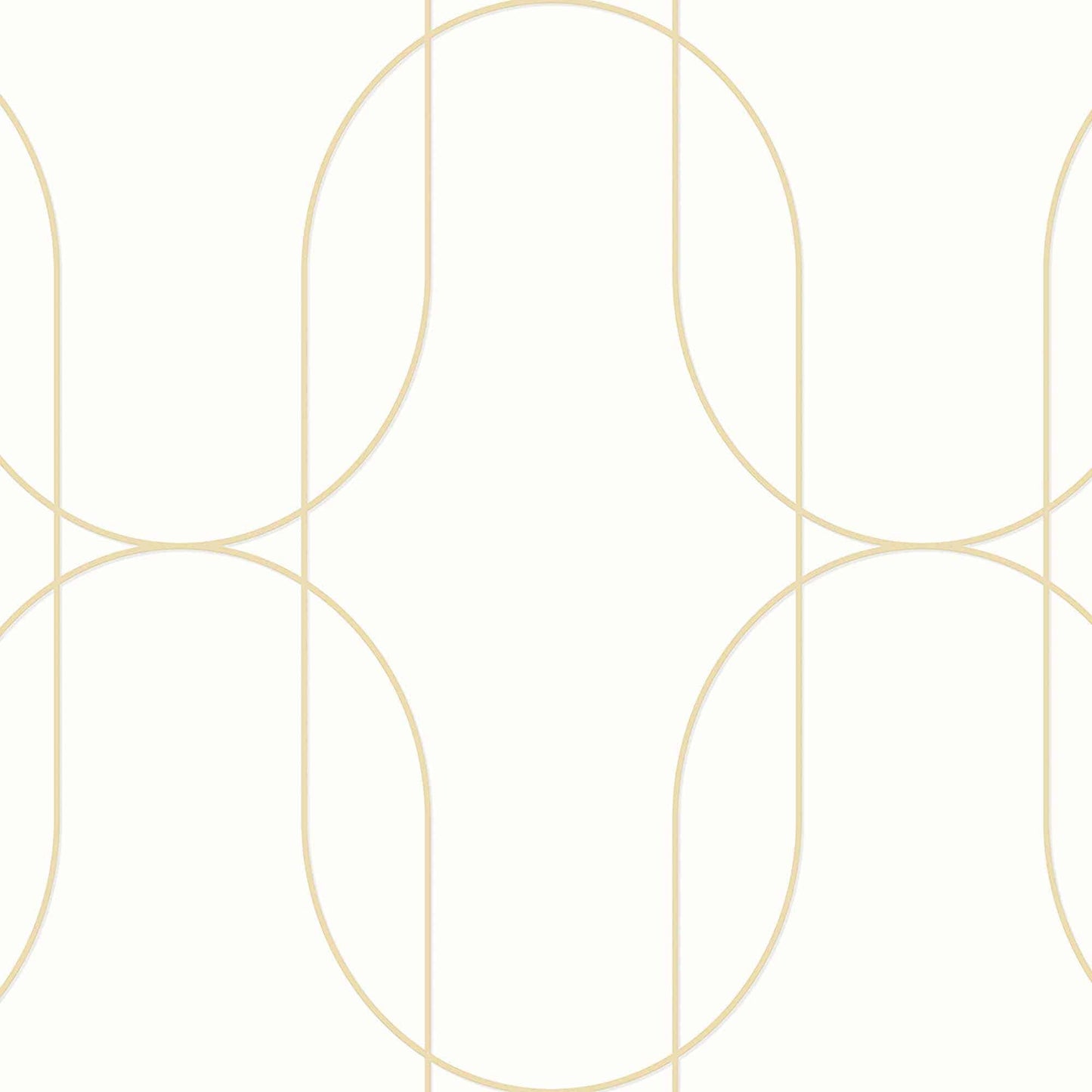 Textured Wallpaper Geometric in White|Gold