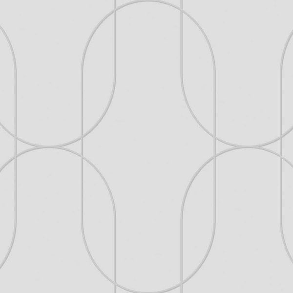 Textured Wallpaper Geometric in Grey|Silver