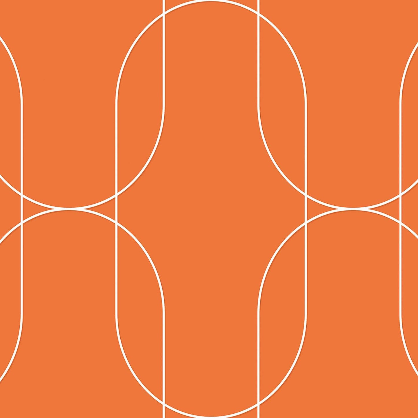 Textured Wallpaper Geometric in Orange|White