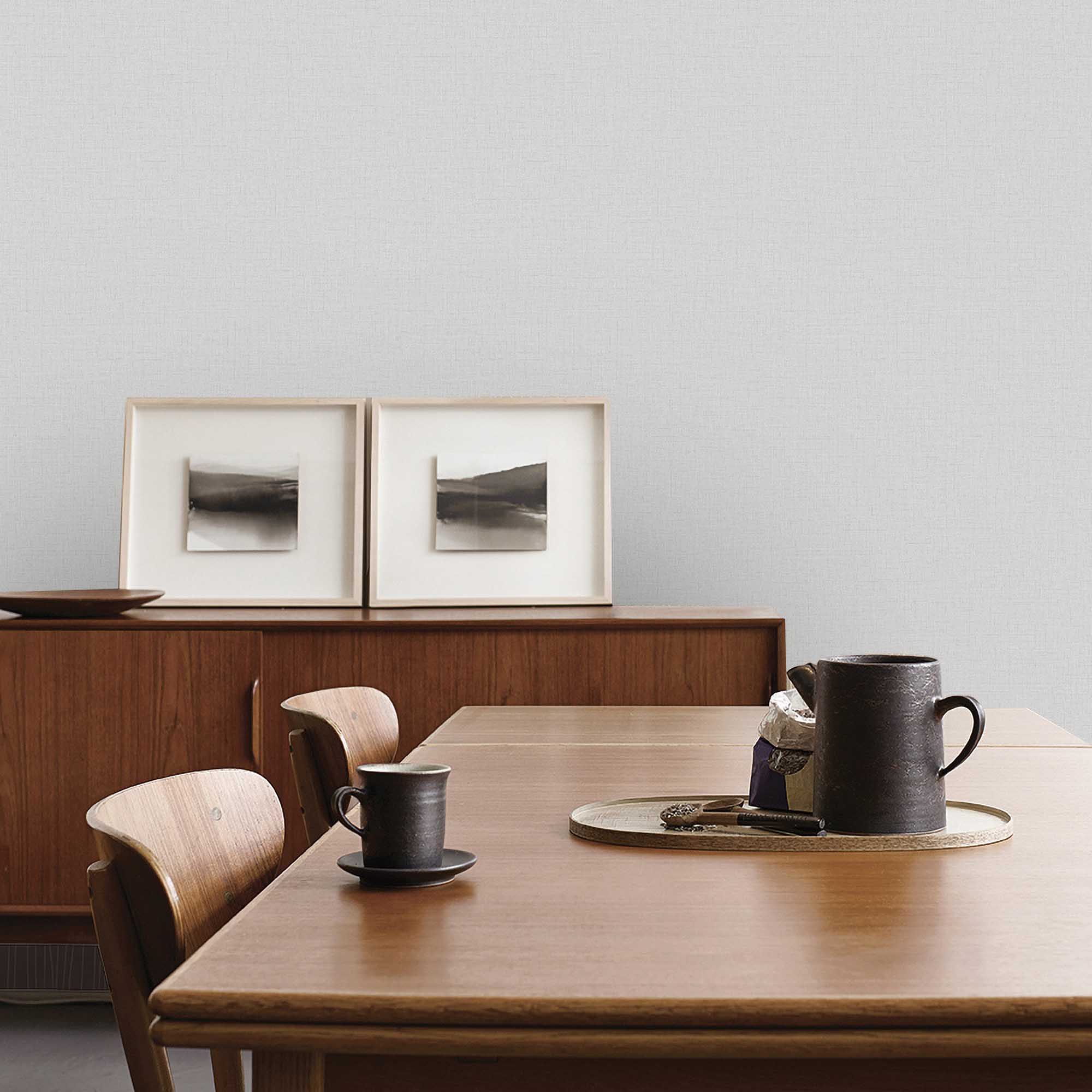 Textured Wallpaper Fabric in Grey