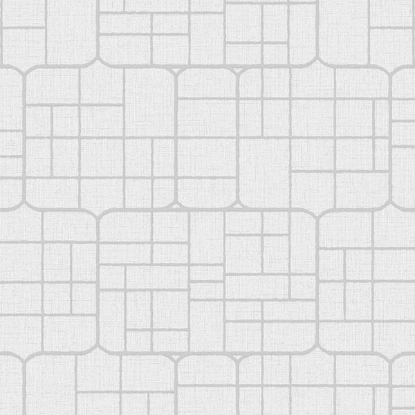 Textured Wallpaper Fabric|Geometric in Grey