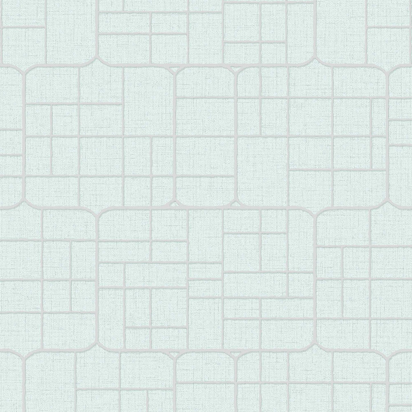 Textured Wallpaper Fabric|Geometric in Mint|Green