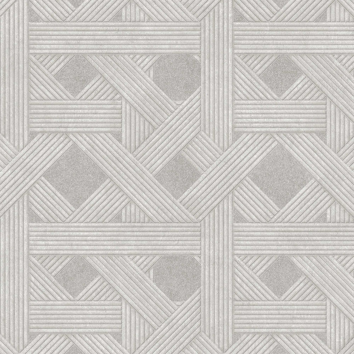 Textured Wallpaper Basketweave in Grey