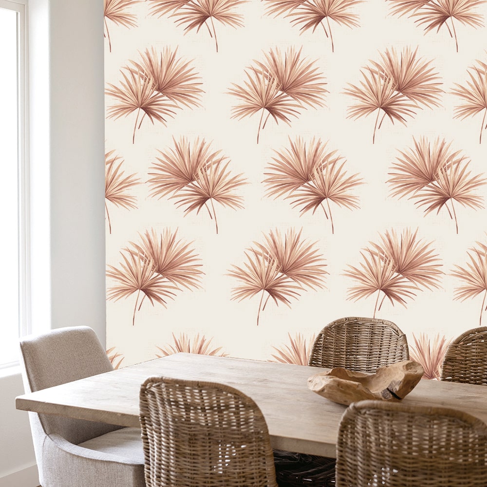 Textured Wallpaper Floral|Distressed in Red