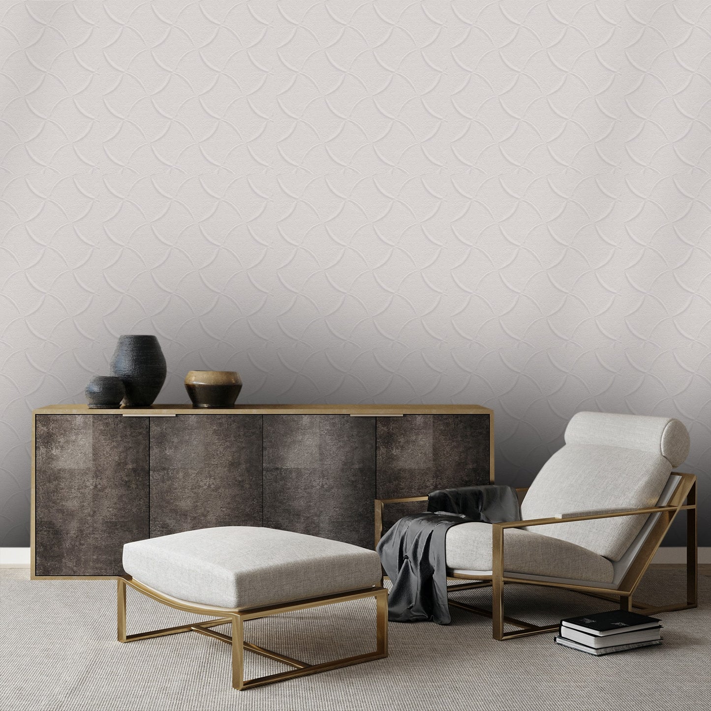 Textured Wallpaper Stone|Abstract in Grey
