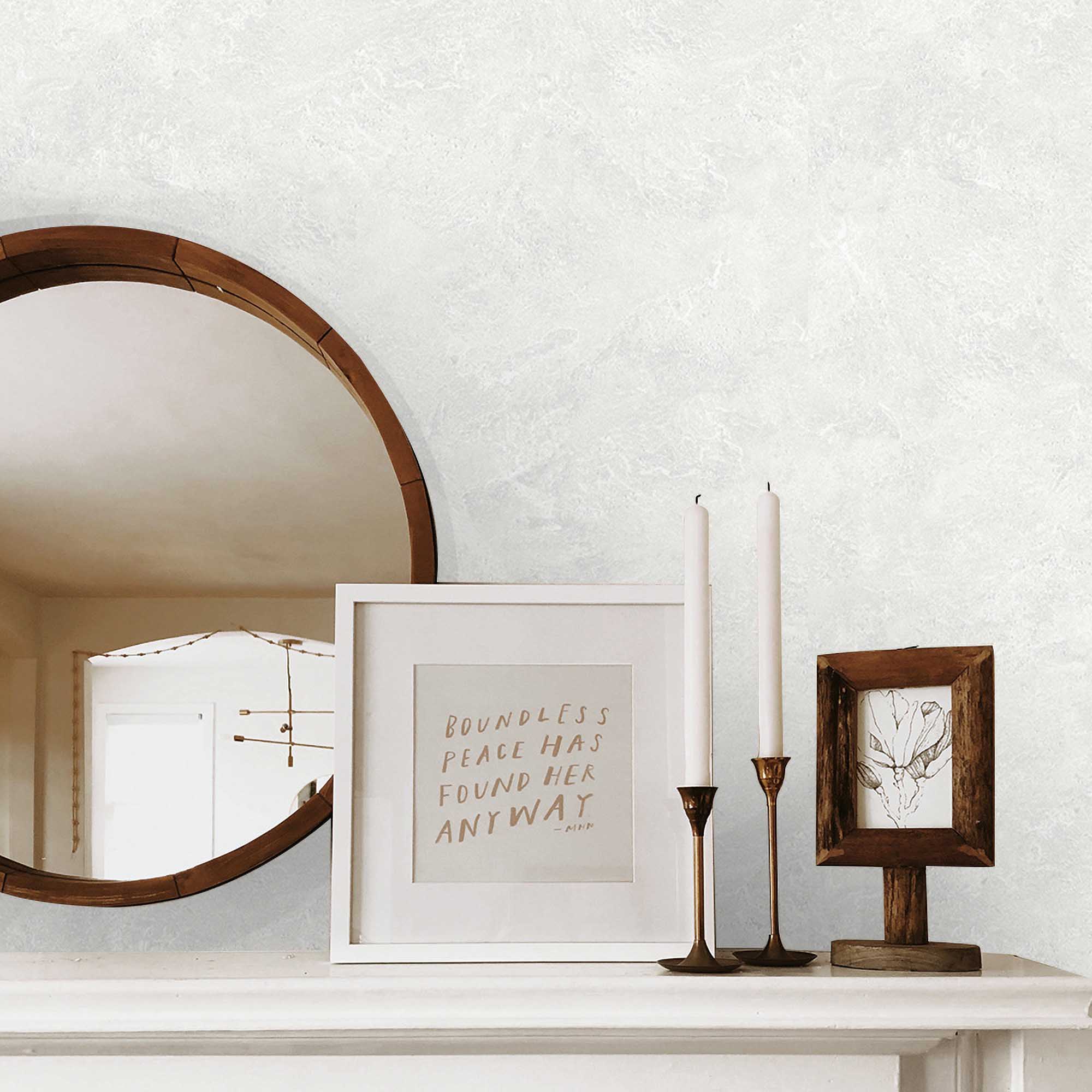 Textured Wallpaper Plastered|Grunge|Abstract in White