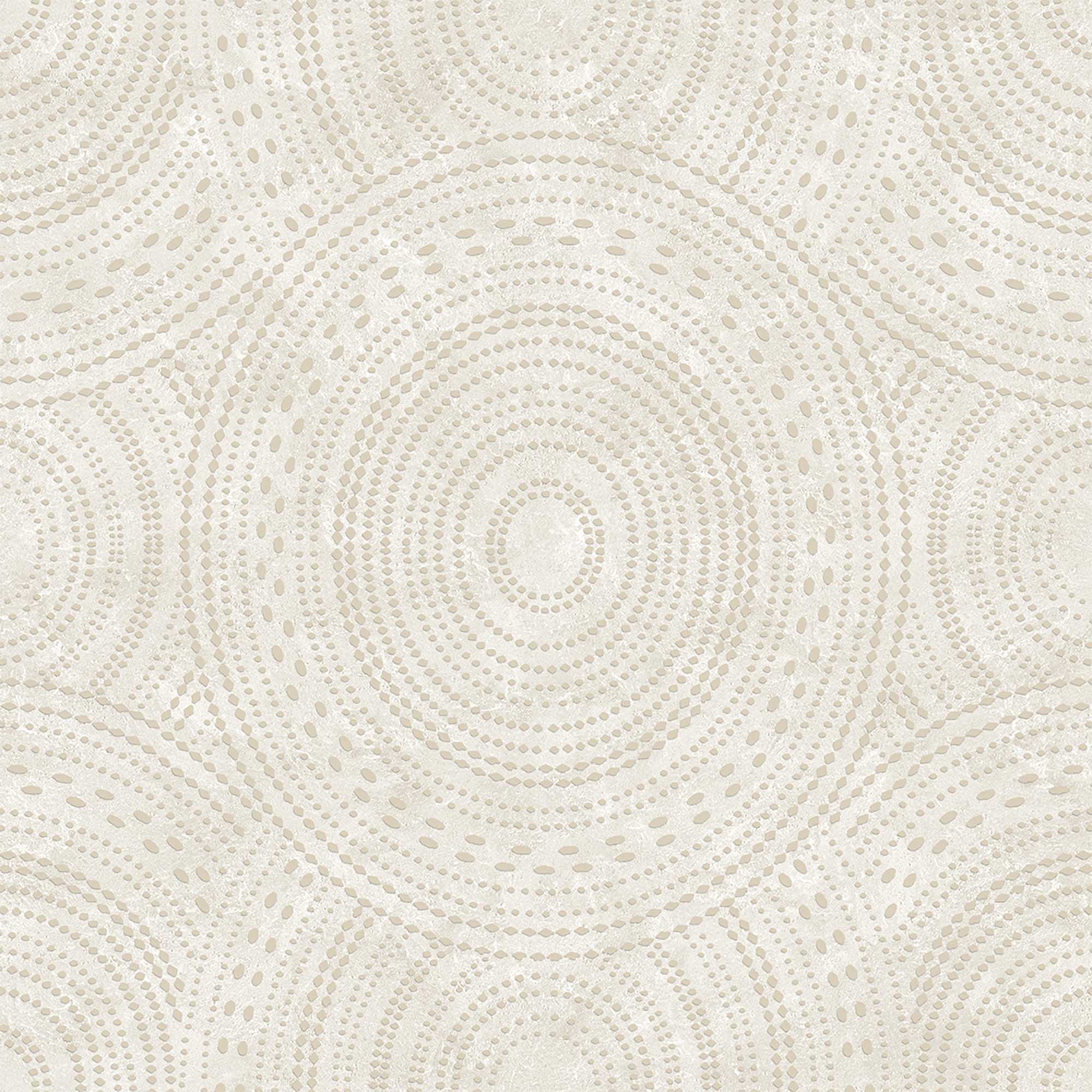 Textured Wallpaper Geometric|Fabric in Beige