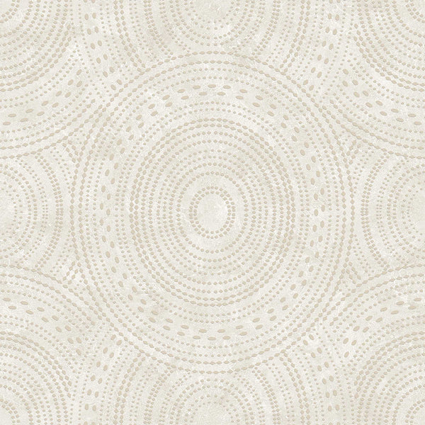 Textured Wallpaper Geometric|Fabric in Beige