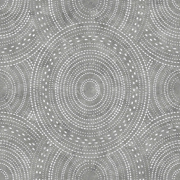 Textured Wallpaper Geometric|Fabric in Charcoal|Grey