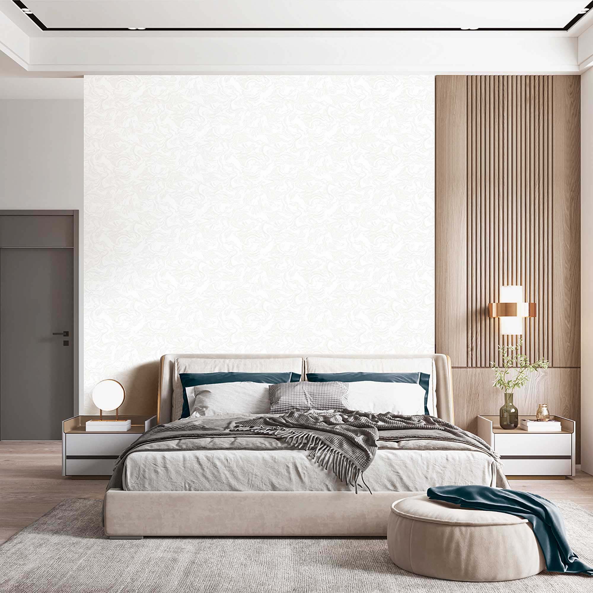 Textured Wallpaper Plastered|Grunge|Abstract in White