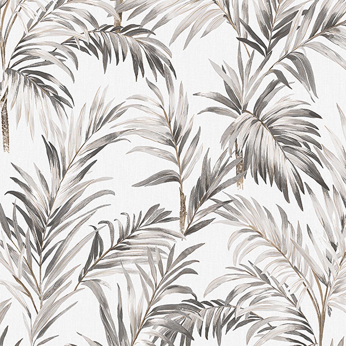 Textured Wallpaper Floral in Grey|White