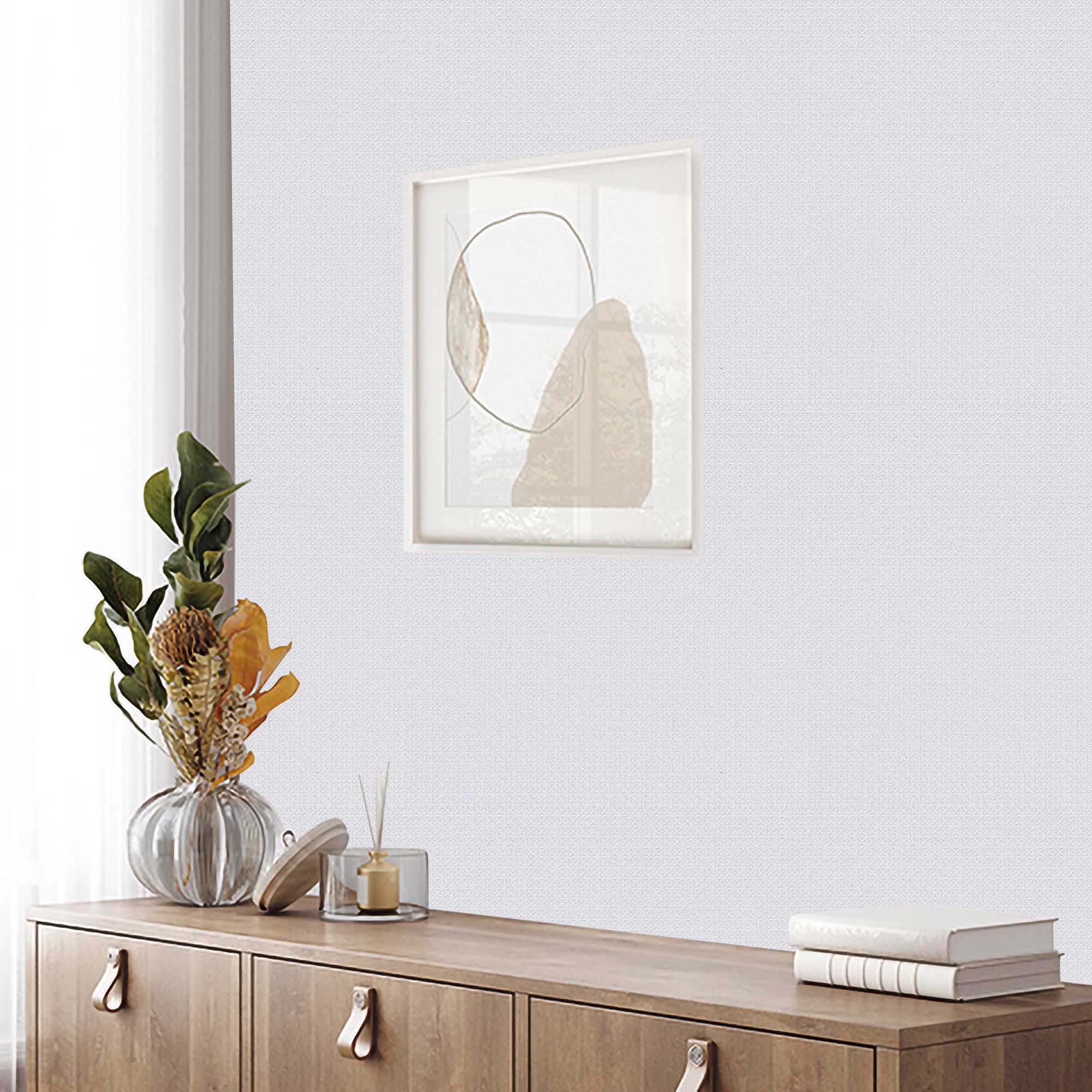 Textured Wallpaper Fabric|Geometric in Grey