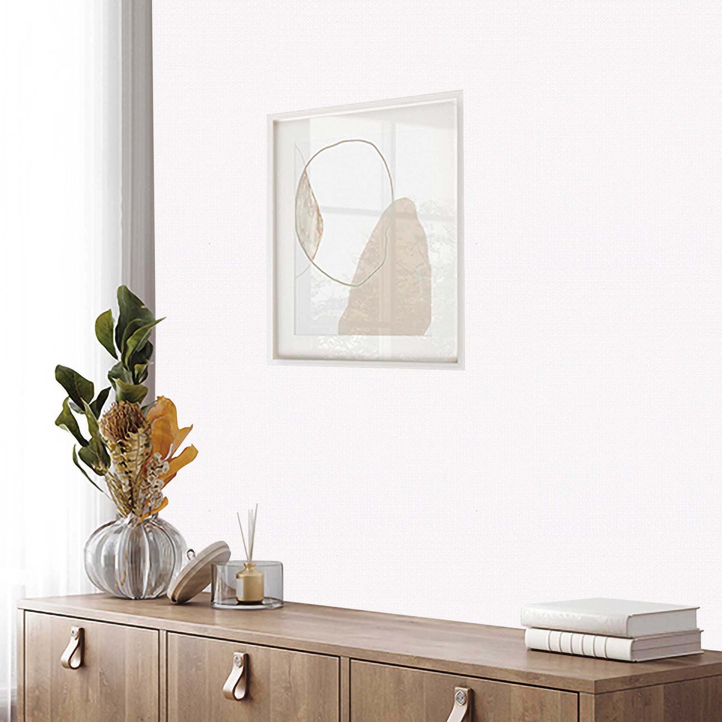 Textured Wallpaper Fabric|Geometric in Cream