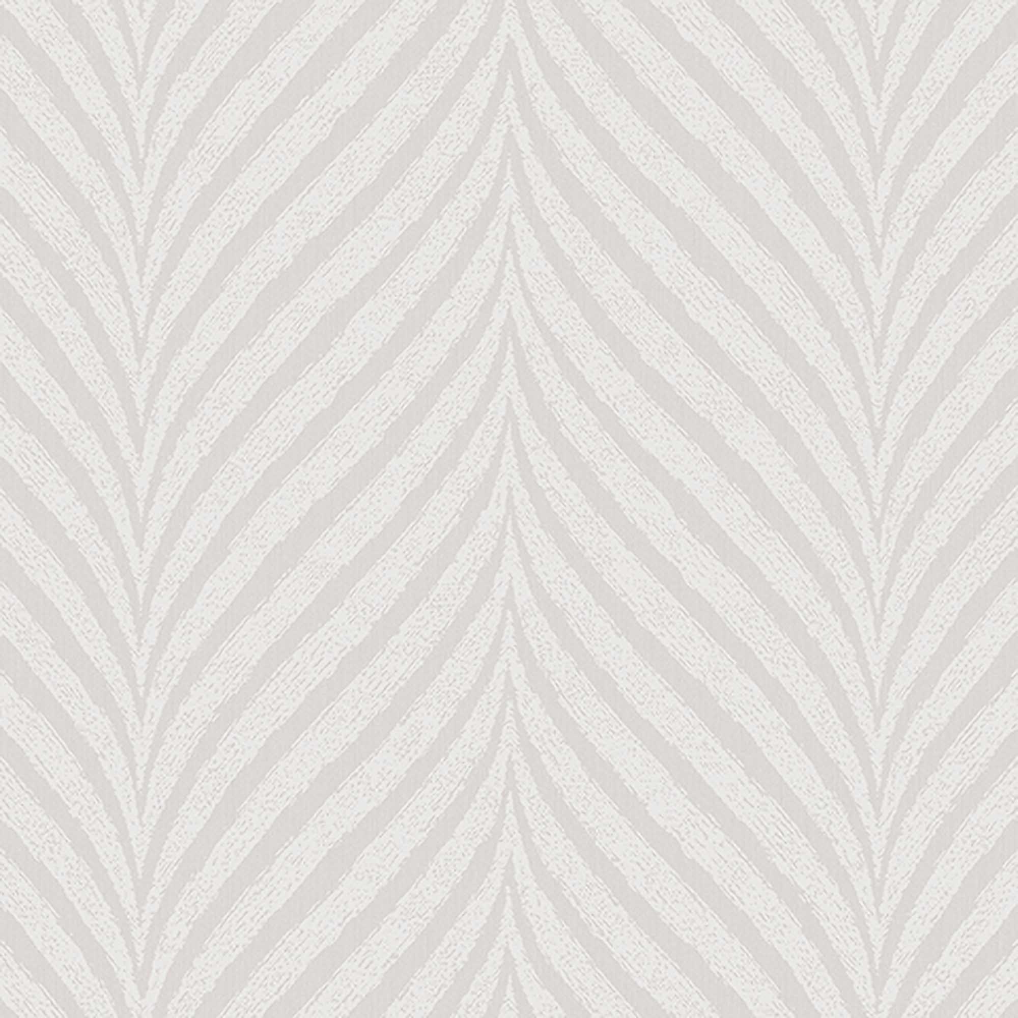 Textured Wallpaper Chevron in Light Grey