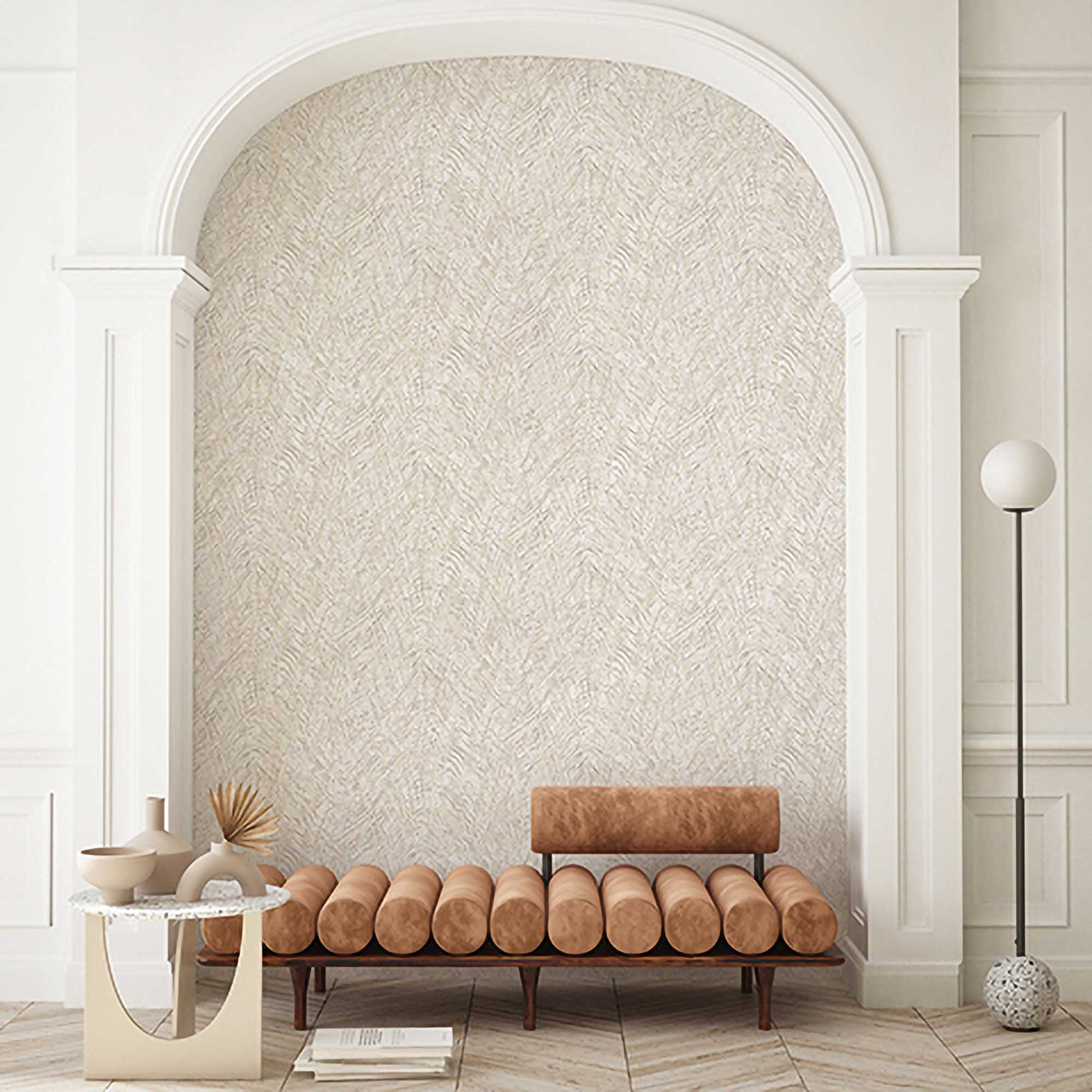 Textured Wallpaper Abstract|Plastered|Grunge in Grey