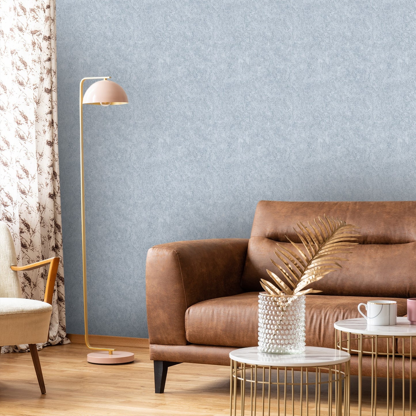 Textured Wallpaper Abstract|Plastered|Grunge in Blue