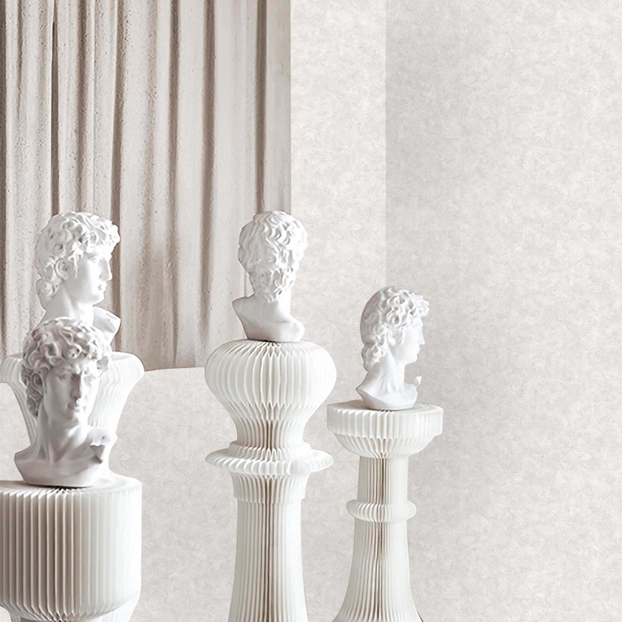 Textured Wallpaper Abstract|Plastered|Grunge in Light Grey