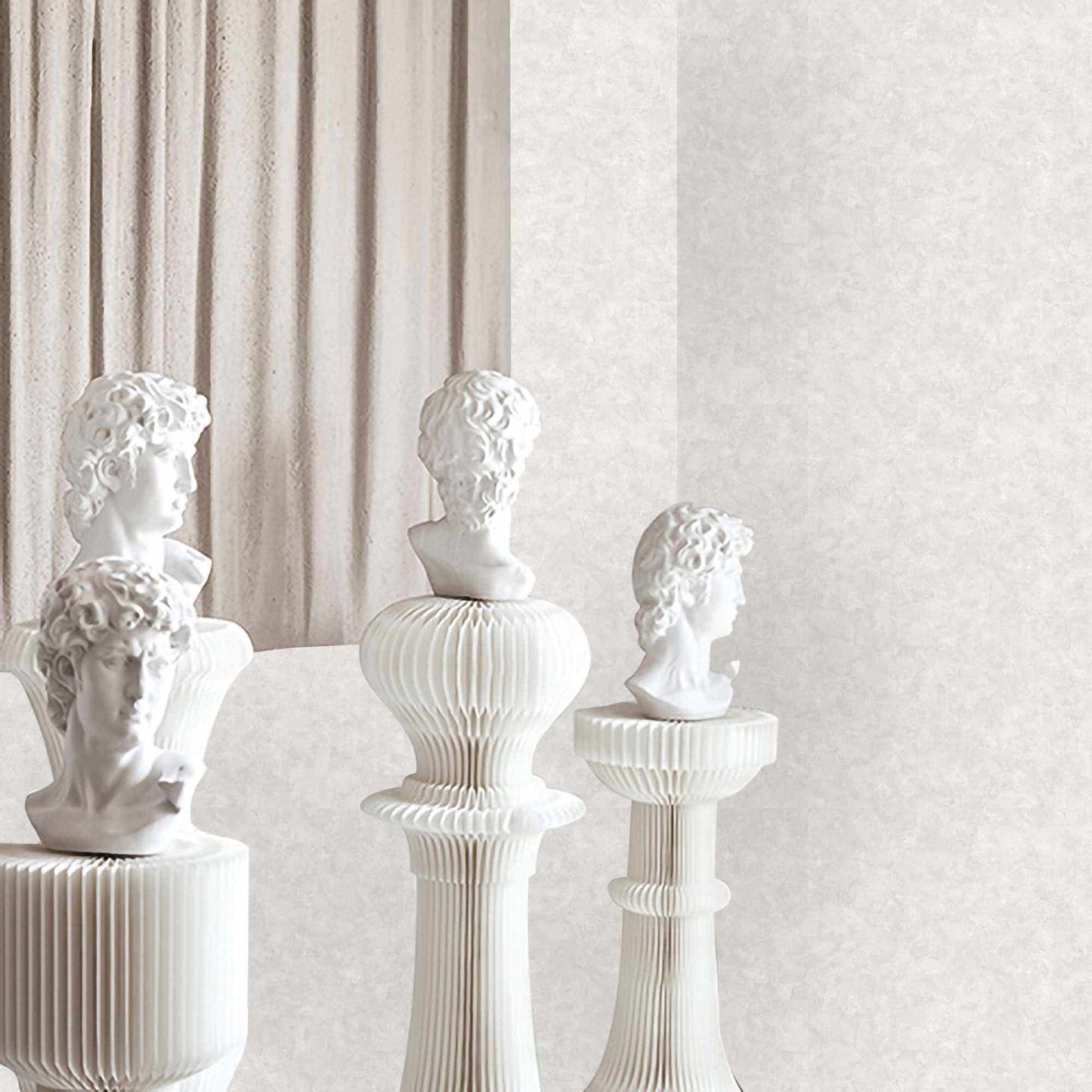 Textured Wallpaper Abstract|Plastered|Grunge in Pale Beige