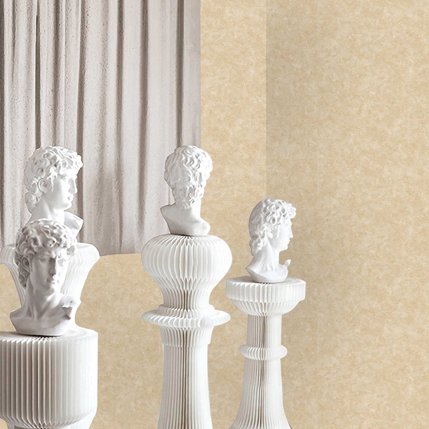 Textured Wallpaper Abstract|Plastered|Grunge in Yellow