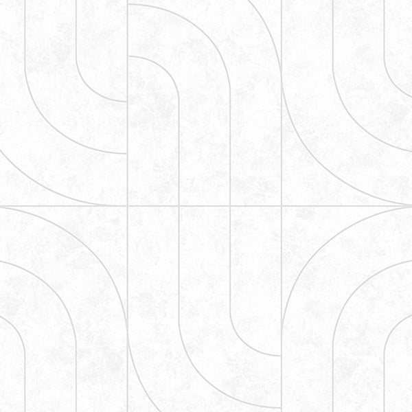 Textured Wallpaper Abstract|Plastered|Grunge|Geometric in White|Silver