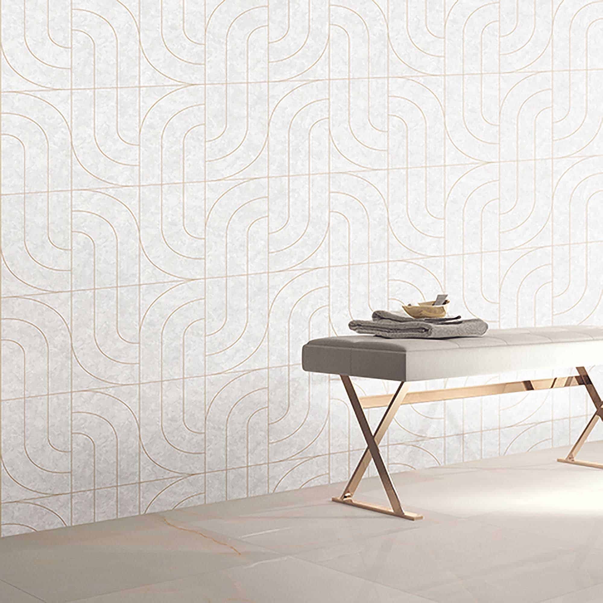 Textured Wallpaper Abstract|Plastered|Grunge|Geometric in Light Grey|Gold