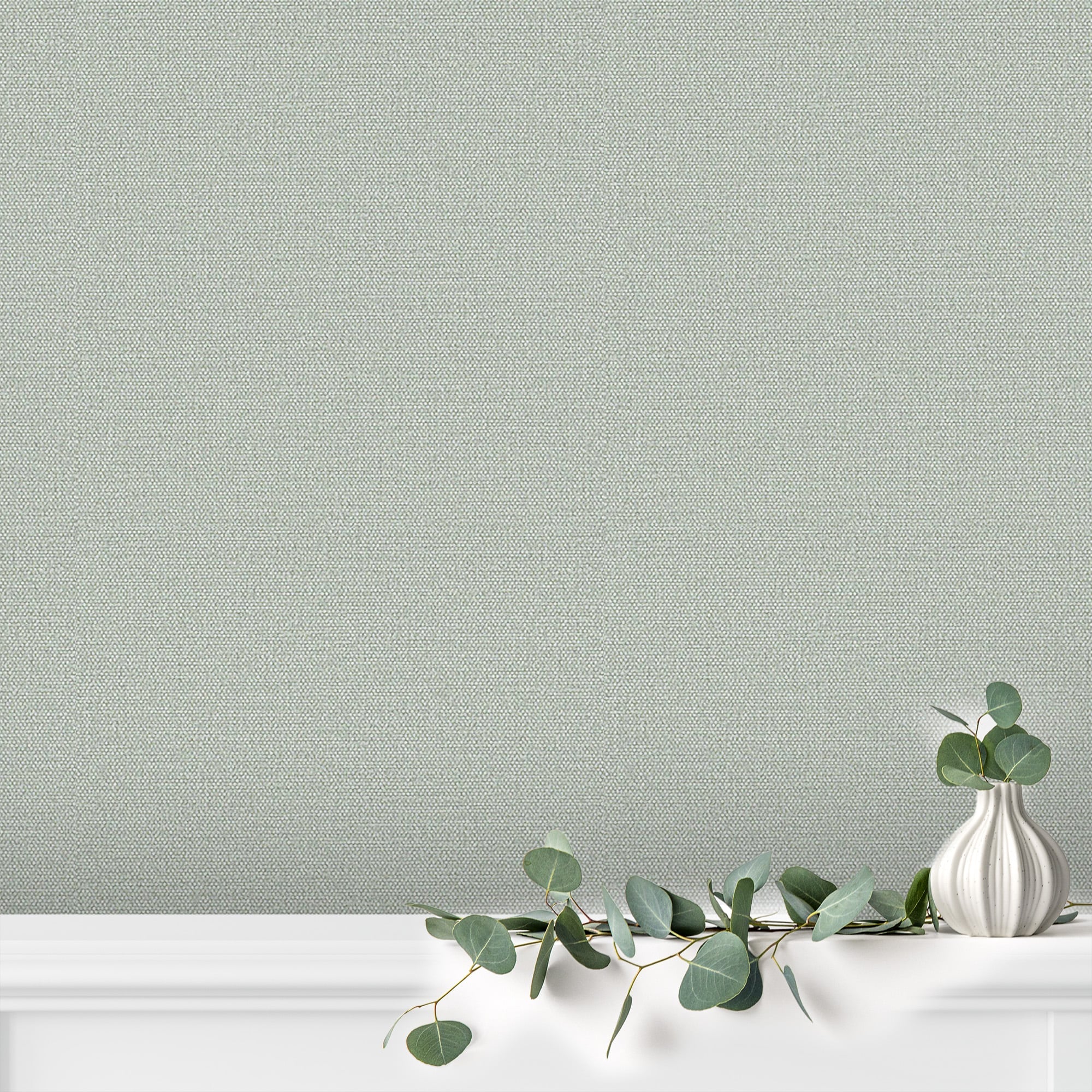 Textured Wallpaper Fabric in Green
