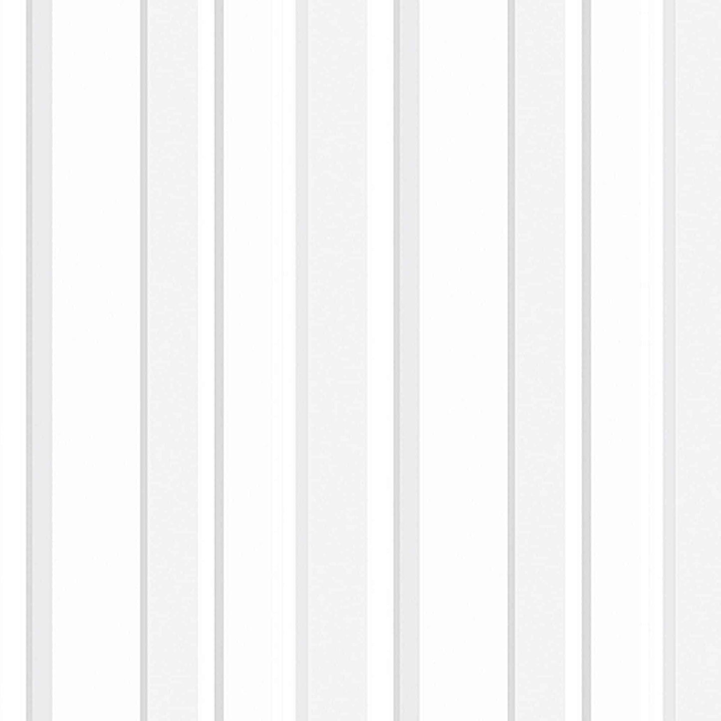 Textured Wallpaper Stripes in White|Silver