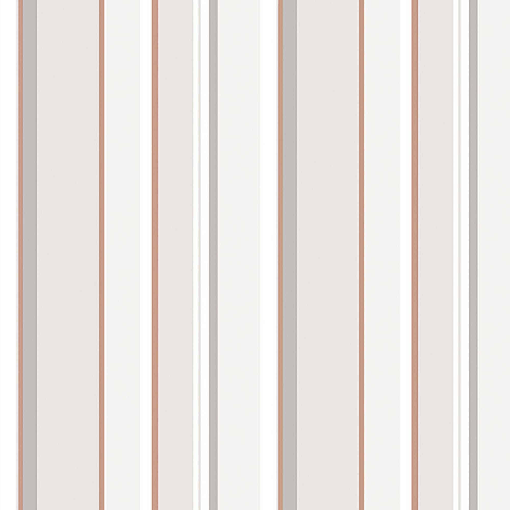Textured Wallpaper Stripes in Copper|Grey