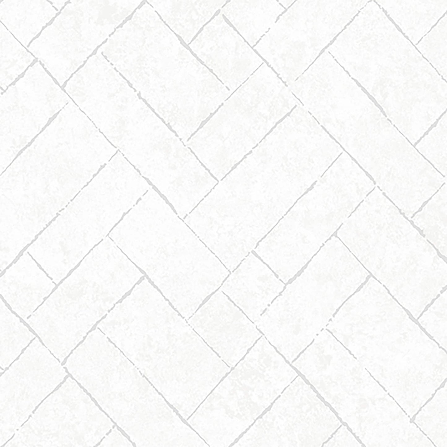 Textured Wallpaper Herringbone|Distressed|Plastered|Grunge in White|Silver