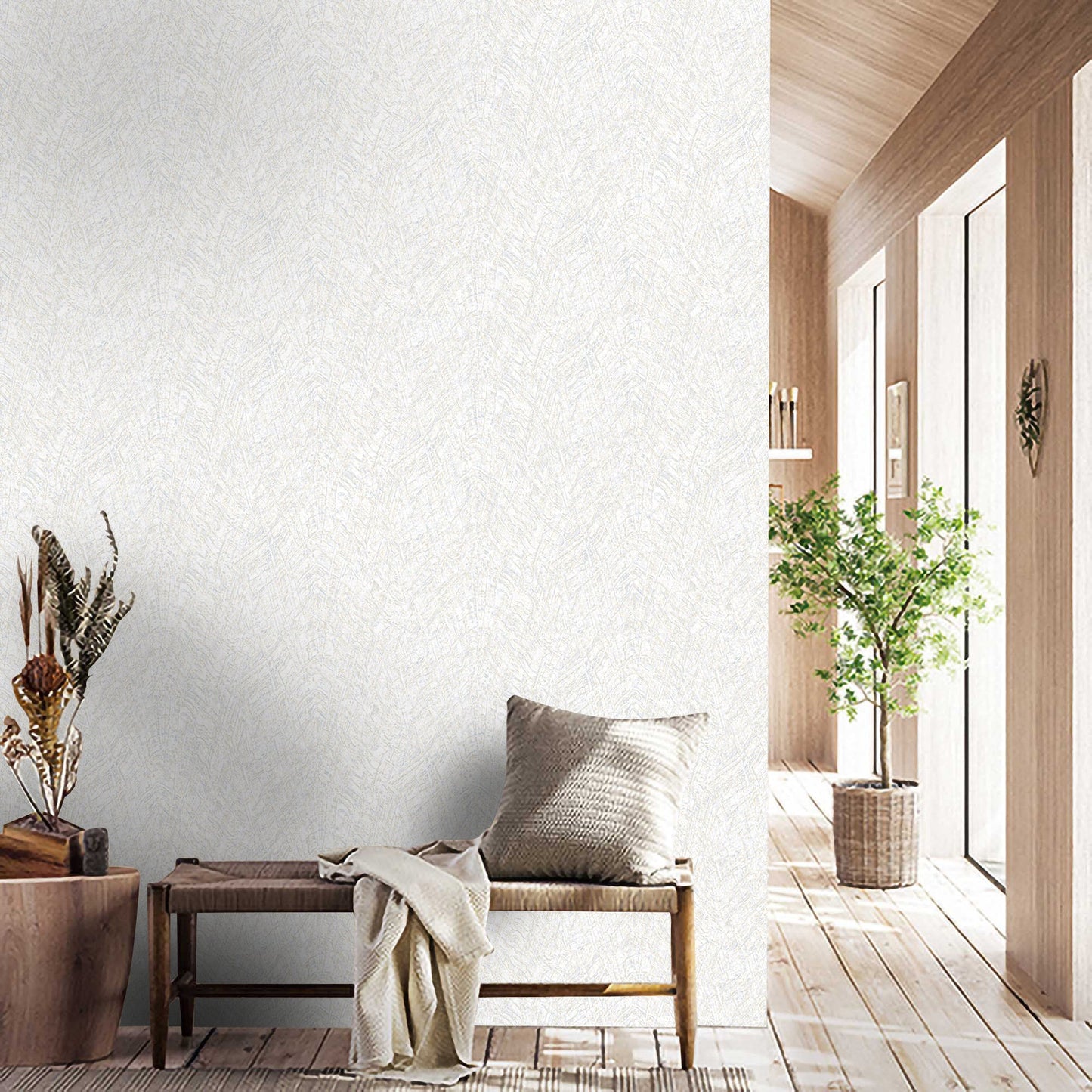 Textured Wallpaper Abstract|Plastered|Grunge in Light Blue|Gold