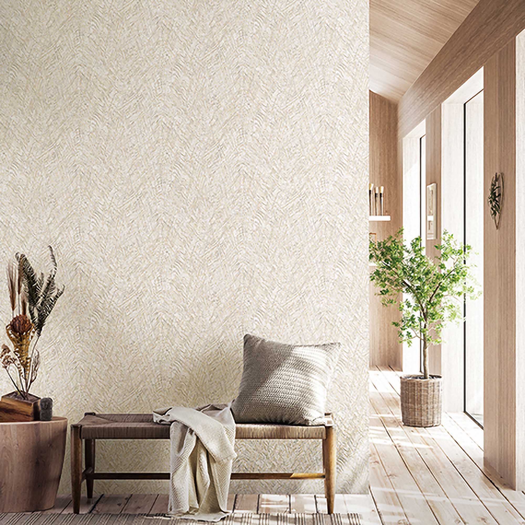 Textured Wallpaper Abstract|Plastered|Grunge in Beige